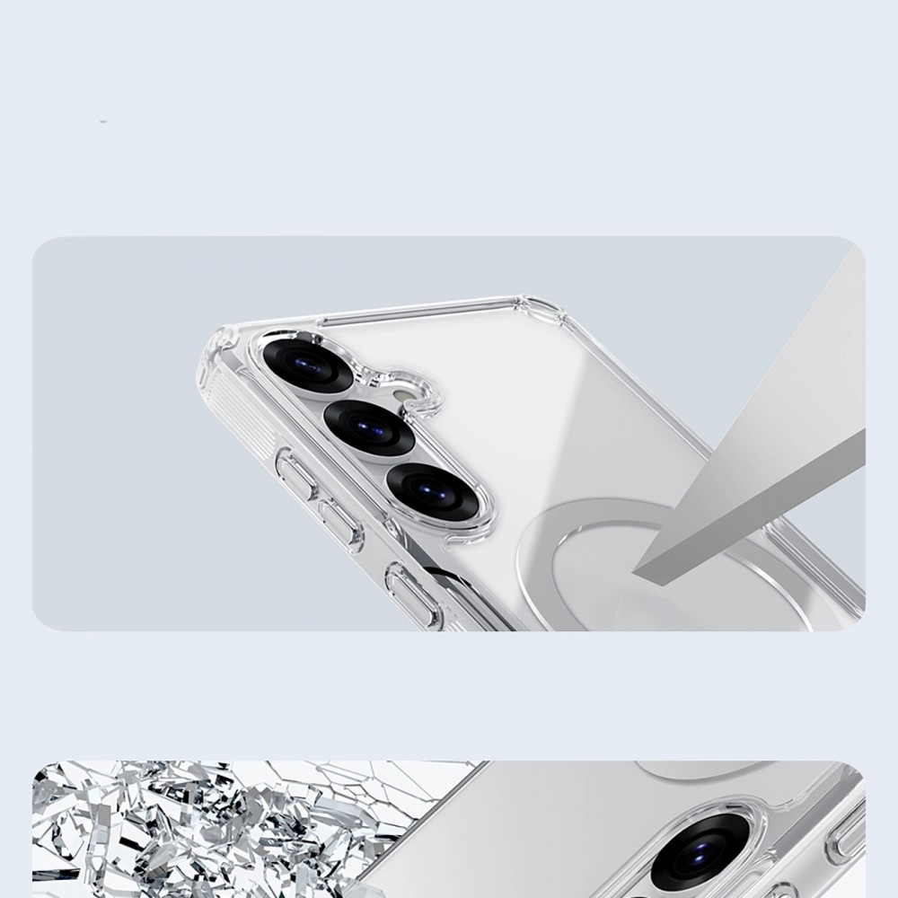 Galaxy S25 Case Hülle - Nillkin Nature TPU Pro mit MagSafe - Transparent
