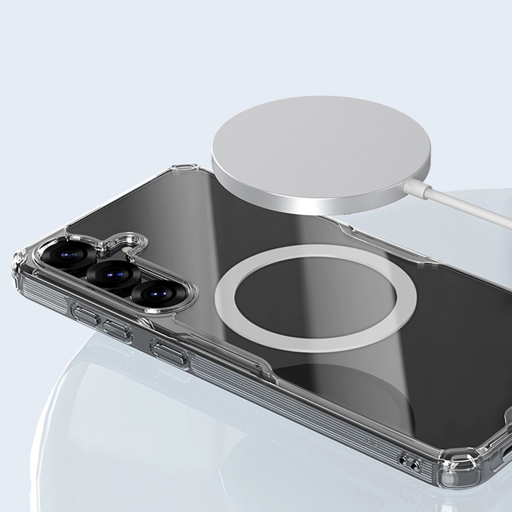 Galaxy S25 Case Hülle - Nillkin Nature TPU Pro mit MagSafe - Transparent