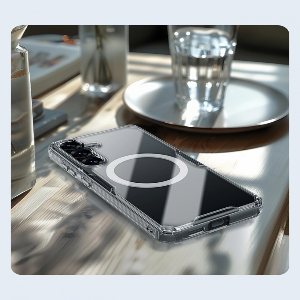 Galaxy S25 Case Hülle - Nillkin Nature TPU Pro mit MagSafe - Transparent