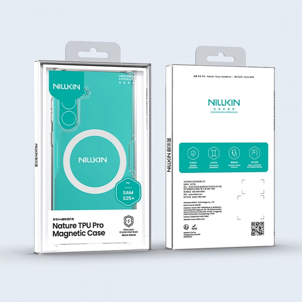 Galaxy S25 Case Hülle - Nillkin Nature TPU Pro mit MagSafe - Transparent