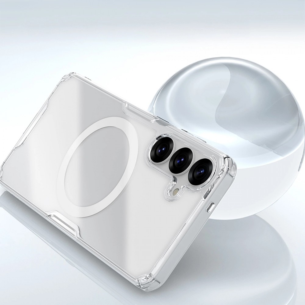 Galaxy S25 Case Hülle - Nillkin Nature TPU Pro mit MagSafe - Transparent