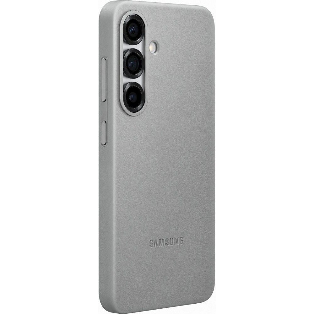 Coque Samsung Galaxy S25 - Premium en cuir vegan Backcover KindSuit - Gris