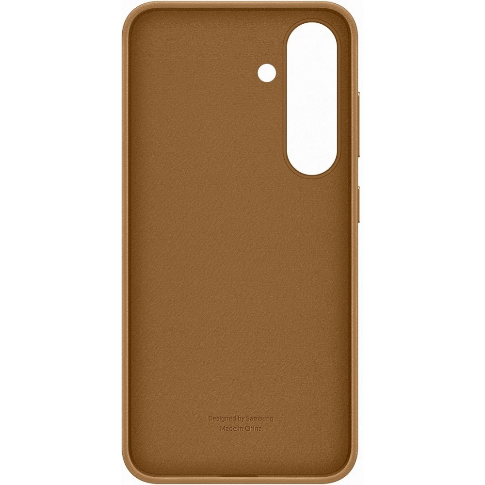 Galaxy S25 Case H&uuml;lle - Premium Vegan Leder Backcover KindSuit - Gold