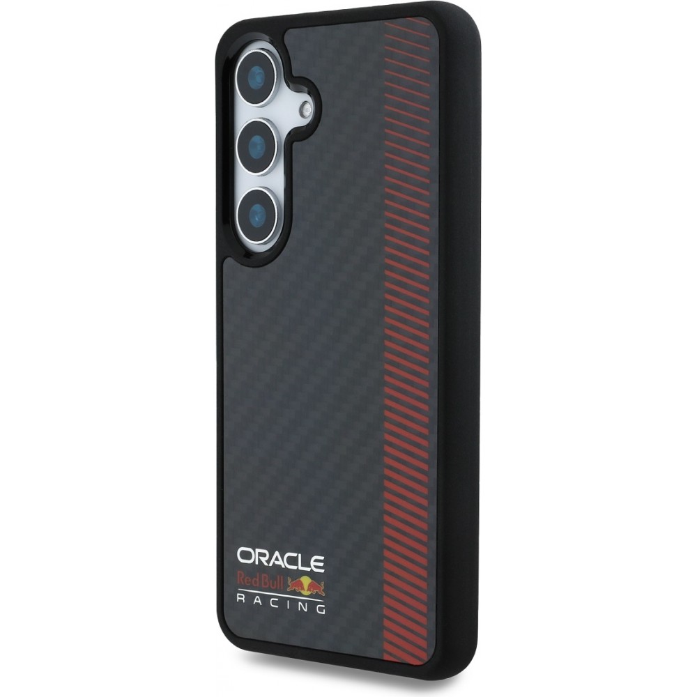 Galaxy S25 Case Hülle - Red Bull Racing Carbon Powerbar MagSafe - Schwarz