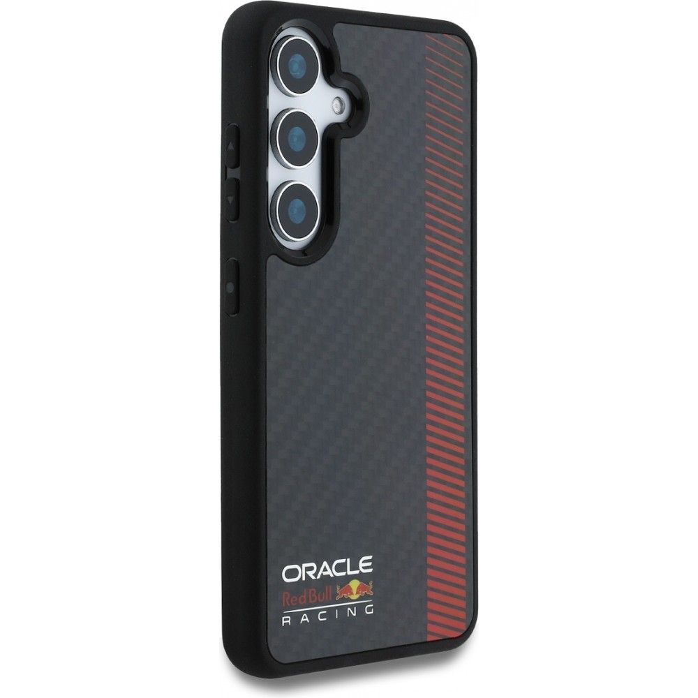Galaxy S25 Case Hülle - Red Bull Racing Carbon Powerbar MagSafe - Schwarz
