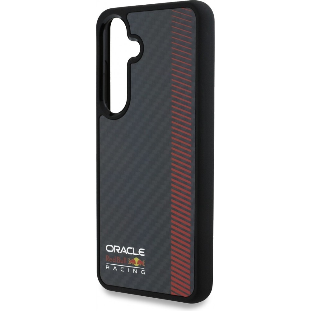 Galaxy S25 Case Hülle - Red Bull Racing Carbon Powerbar MagSafe - Schwarz