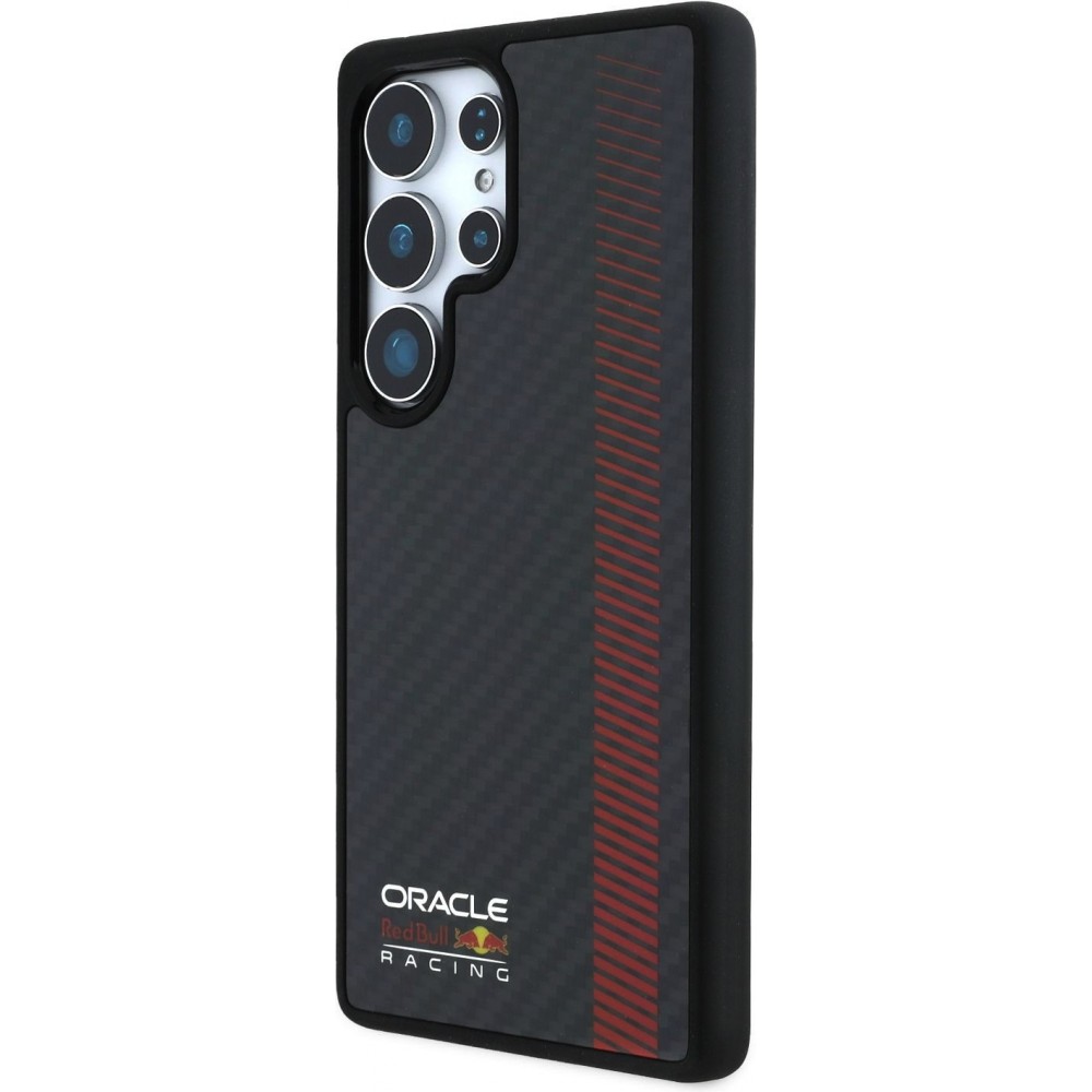 Galaxy S25 Ultra Case Hülle - Red Bull Racing Carbon Powerbar MagSafe - Schwarz