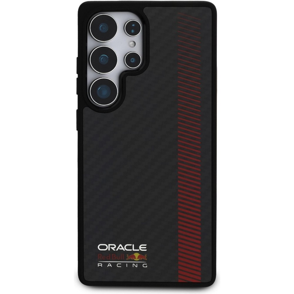 Galaxy S25 Ultra Case Hülle - Red Bull Racing Carbon Powerbar MagSafe - Schwarz