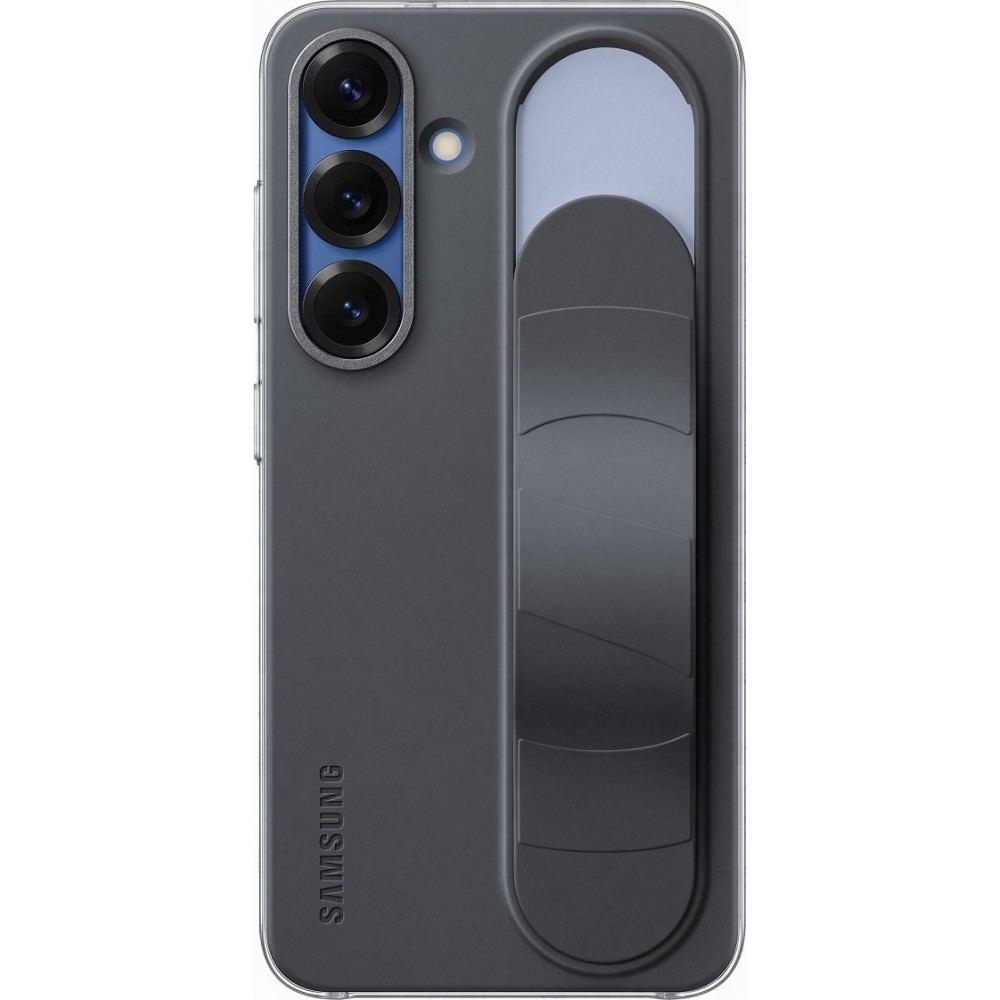 Coque Samsung Galaxy S25 - Samsung original Standing Grip Cover avec support - Noir