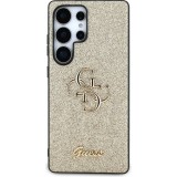 Galaxy S25 Ultra Case Hülle - Guess Metall-Logo 4G Glitzer Strass - Gold