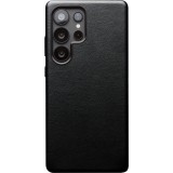 Hülle Samsung Galaxy S25 Ultra - Qialino Echtleder (MagSafe kompatibel) - Schwarz