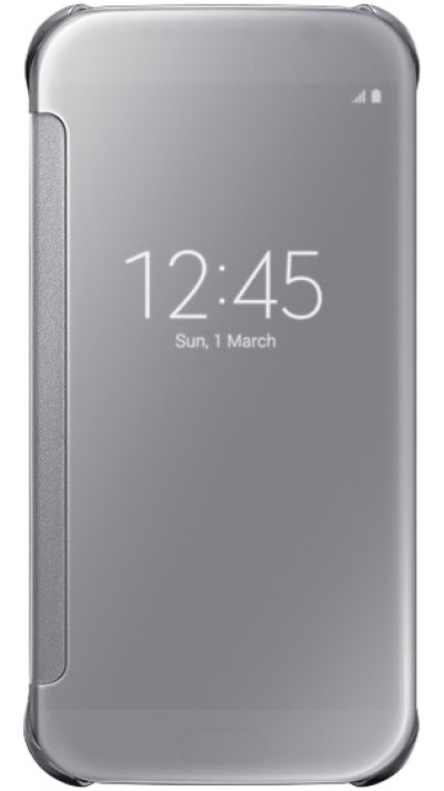 Hülle Samsung Galaxy S10 - Clear View Cover - Silber