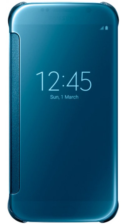 Hülle Samsung Galaxy S7 - Clear View Cover - Hellblau