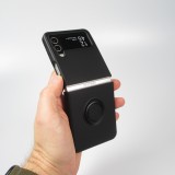Coque Samsung Galaxy Z Flip4 - Soft Touch avec anneau - Noir