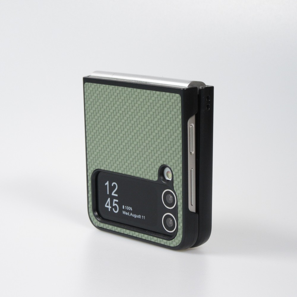 Coque Samsung Galaxy Z Flip4 - Plastique 3D Textures - Vert