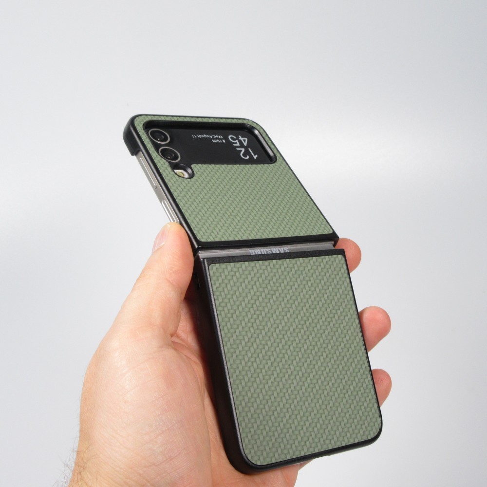Coque Samsung Galaxy Z Flip4 - Plastique 3D Textures - Vert