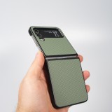 Coque Samsung Galaxy Z Flip4 - Plastique 3D Textures - Vert