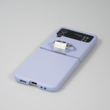 Galaxy Z Flip4 Case Hülle - Plastik mit Haltering - Hellblau