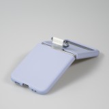 Galaxy Z Flip4 Case Hülle - Plastik mit Haltering - Hellblau