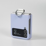 Galaxy Z Flip4 Case Hülle - Plastik mit Haltering - Hellblau