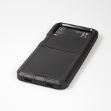 Galaxy Z Flip4 Case Hülle - Optimum-protect verstärktes Silikon mit Gürtelhalterung - Schwarz