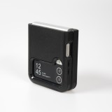 Galaxy Z Flip4 Case Hülle - Optimum-protect verstärktes Silikon mit Gürtelhalterung - Schwarz