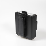 Galaxy Z Flip4 Case Hülle - Optimum-protect verstärktes Silikon mit Gürtelhalterung - Schwarz