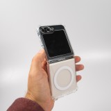 Galaxy Z Flip5 Case Hülle - Gummi transparent Bumper MagSafe kompatibel - Transparent
