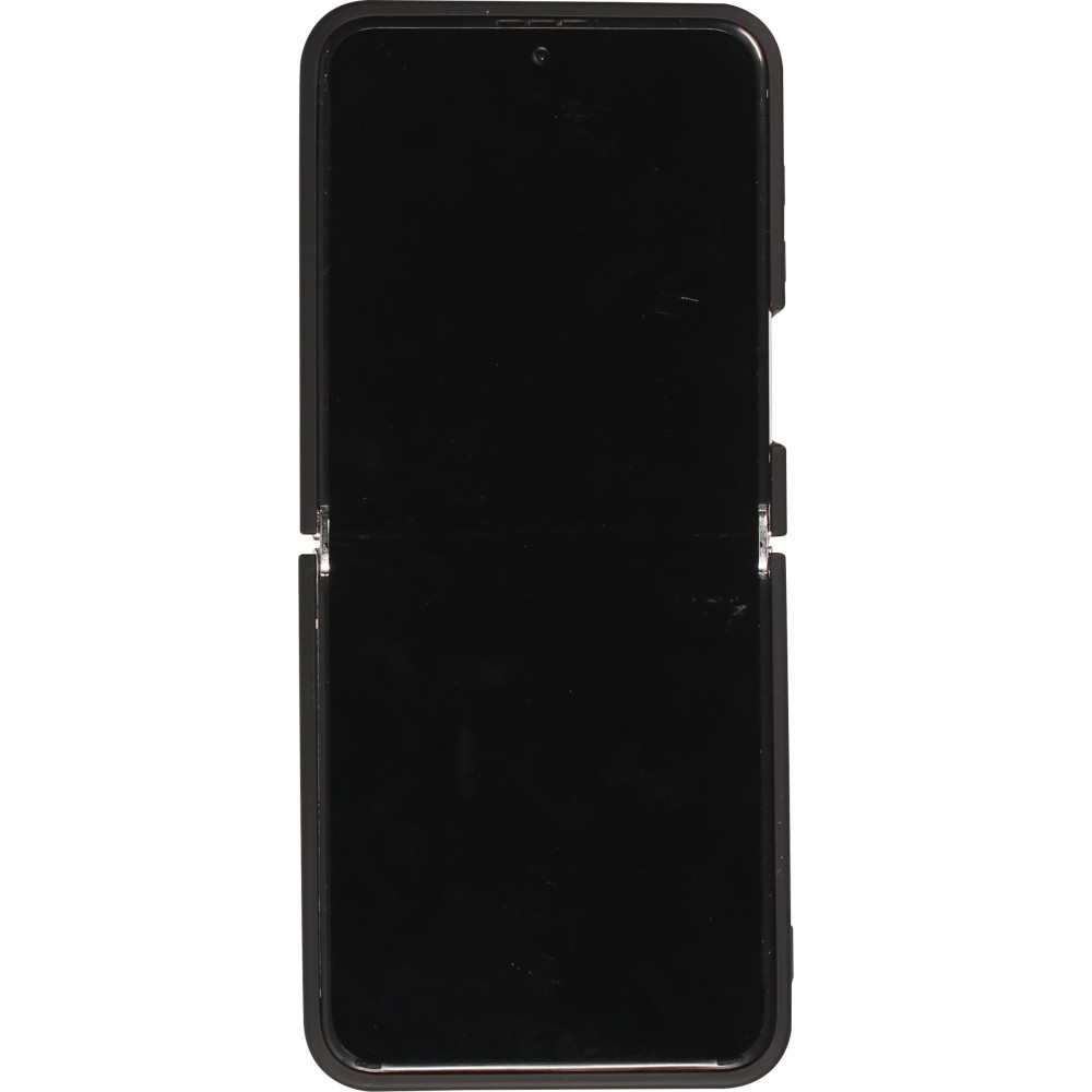 Galaxy Z Flip5 Case Hülle - Soft Touch mit Ring - Schwarz