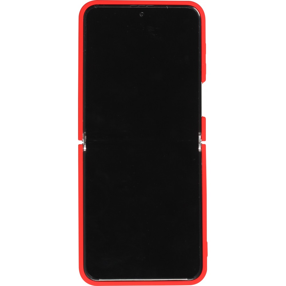 Galaxy Z Flip5 Case Hülle - Soft Touch mit Ring - Rot