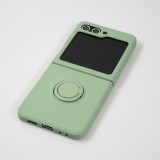 Galaxy Z Flip5 Case Hülle - Soft Touch mit Ring - Grün