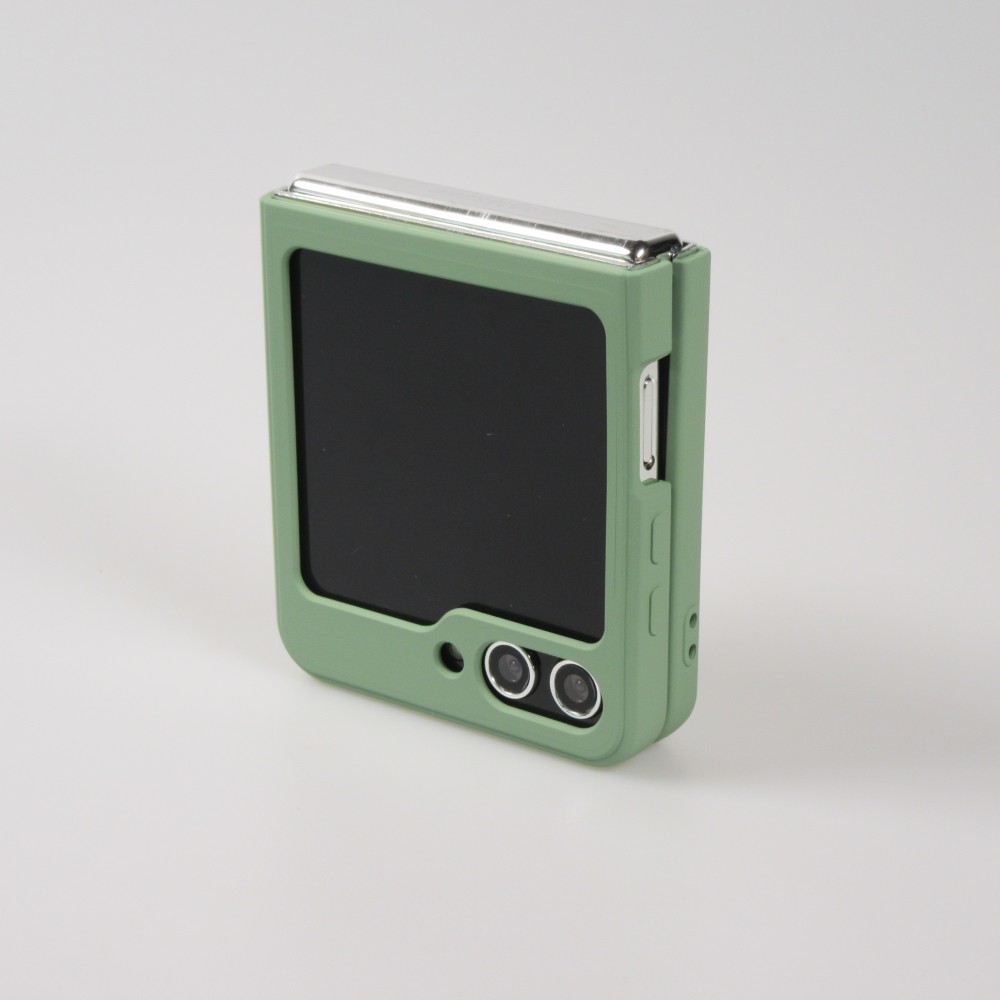 Galaxy Z Flip5 Case Hülle - Soft Touch mit Ring - Grün