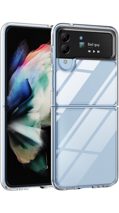 Galaxy Z Flip4 Case Hülle - Gummi Transparent Silikon Gel Simple Super Clear flexibel