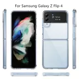 Galaxy Z Flip4 Case Hülle - Gummi Transparent Silikon Gel Simple Super Clear flexibel