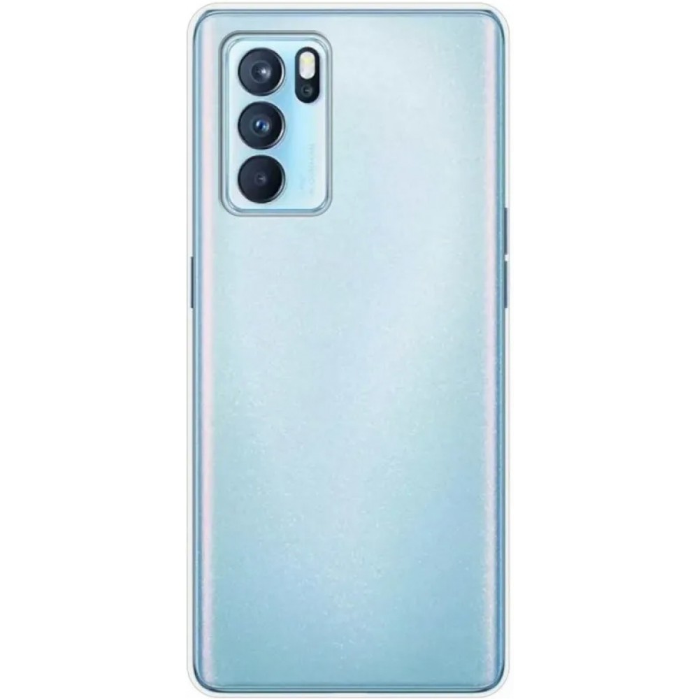 Hülle Oppo Reno6 5G - Gummi Transparent Silikon Gel Simple Super Clear flexibel