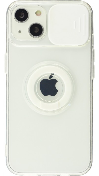 iPhone 14 Case Hülle - mit Kamera-Slider und Ring - Weiss