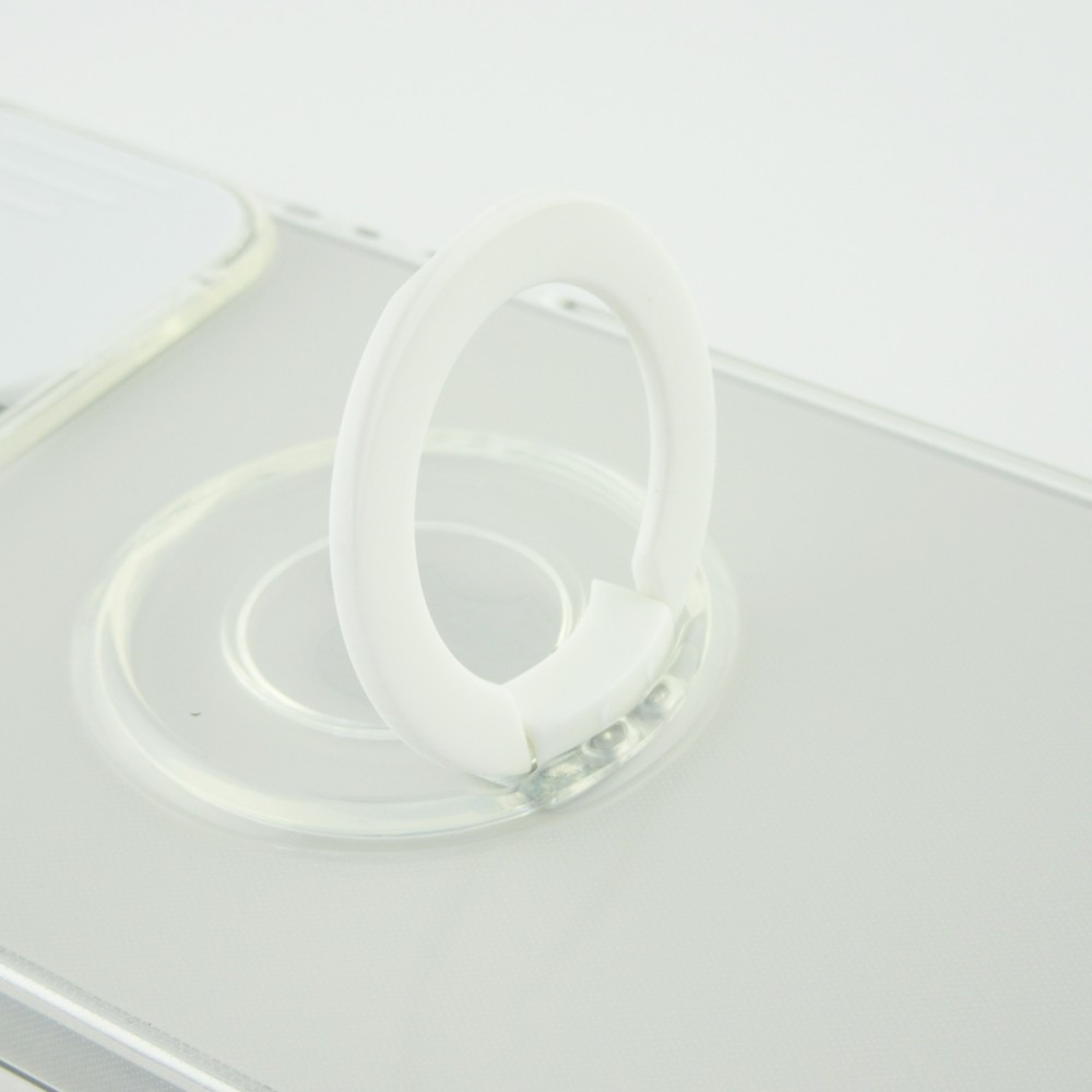 iPhone 13 Pro Max Case Hülle - mit Kamera-Slider und Ring - Weiss