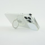 iPhone 13 Pro Max Case Hülle - mit Kamera-Slider und Ring - Weiss