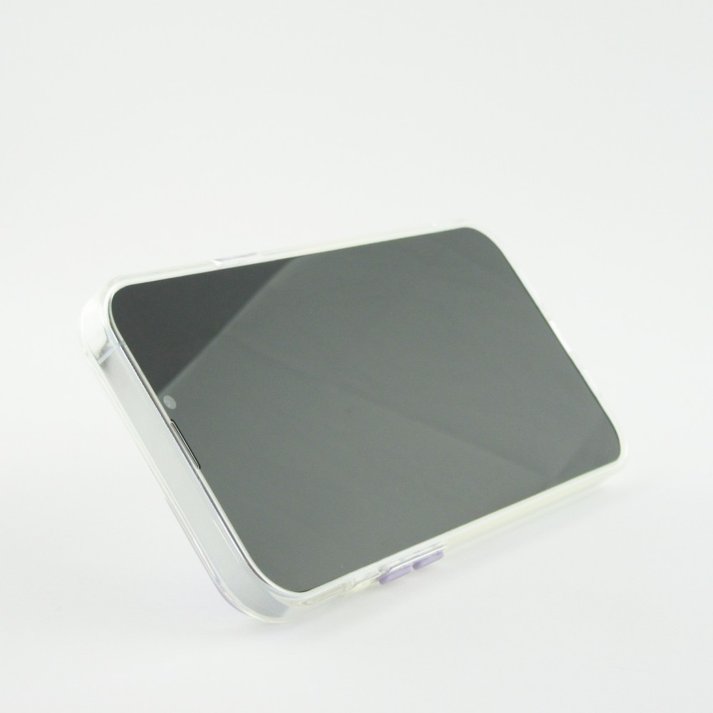 iPhone 14 Pro Max Case Hülle - mit Kamera-Slider und Ring - Violett