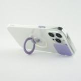 iPhone 14 Pro Max Case Hülle - mit Kamera-Slider und Ring - Violett
