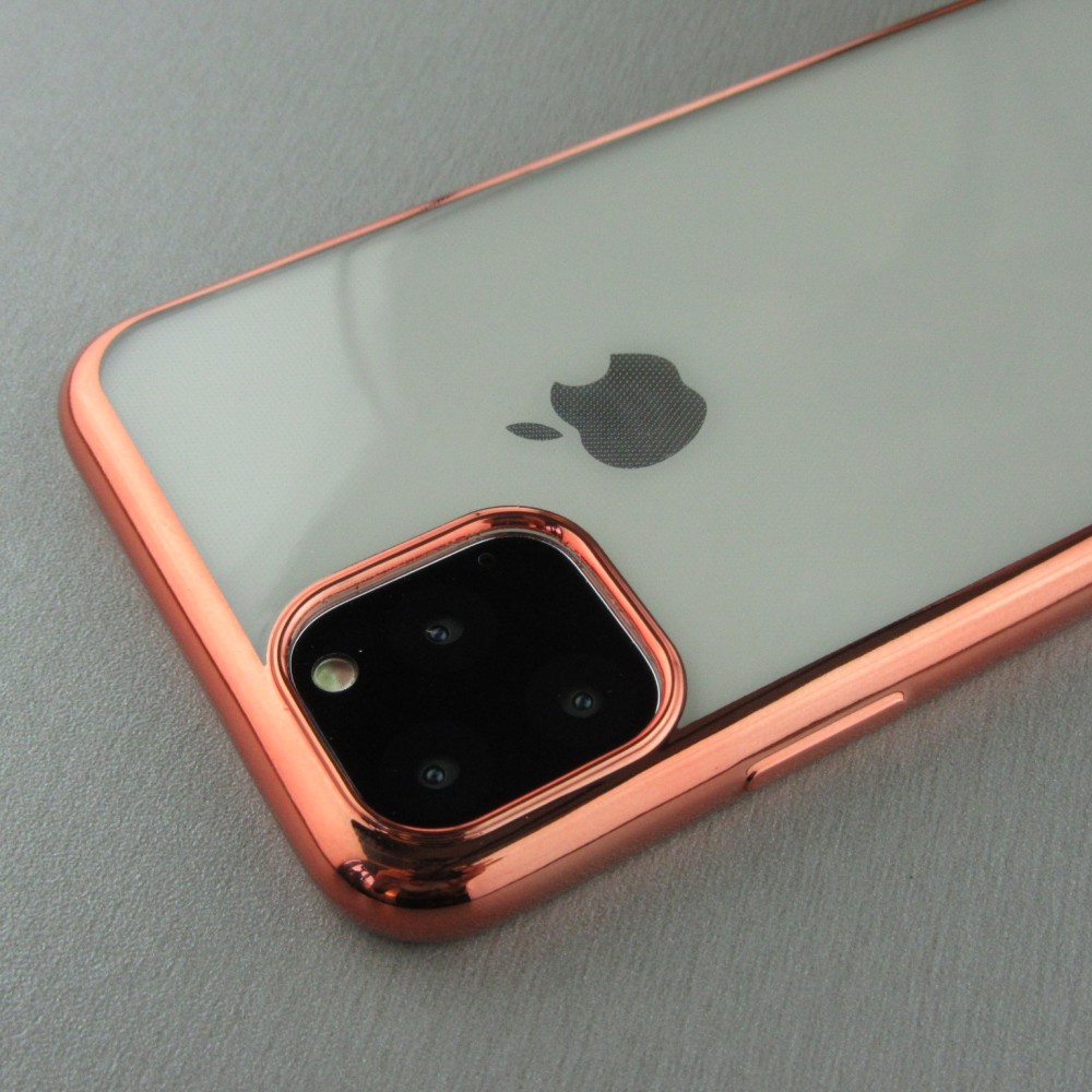Hülle iPhone 11 Pro - Electroplate gold - Rosa