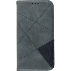 Coque iPhone 17e / 16e - Flip Géometrique - Gris