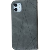 Coque iPhone 17e / 16e - Flip Géometrique - Gris