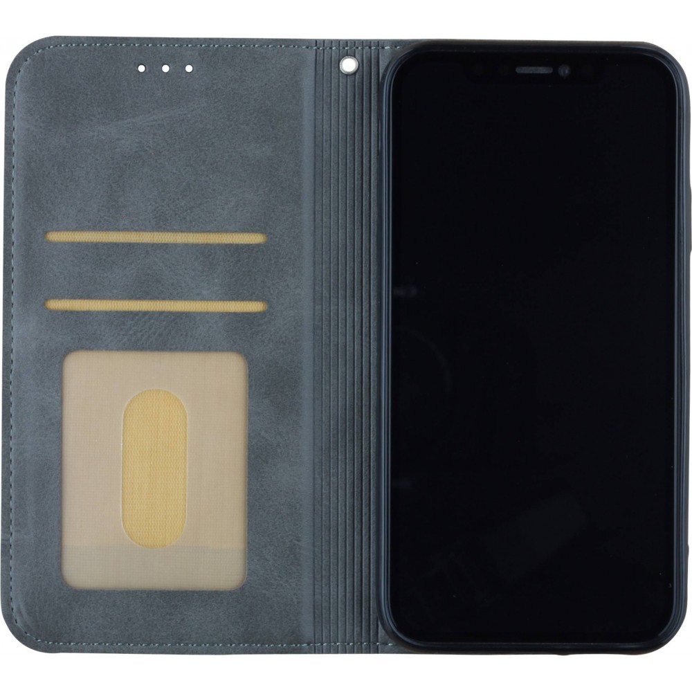 Coque iPhone 17e / 16e - Flip Géometrique - Gris