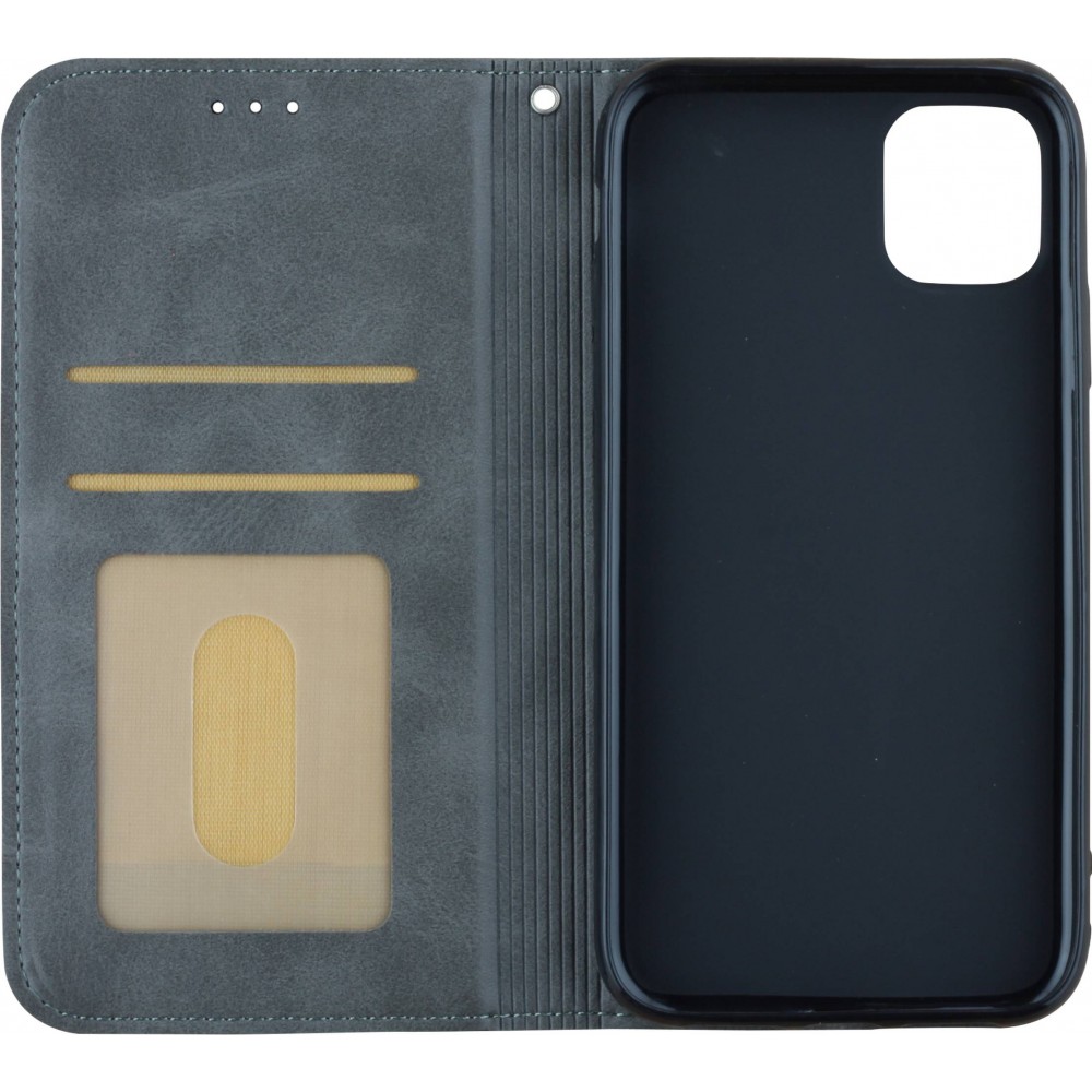 Coque iPhone 17e / 16e - Flip Géometrique - Gris