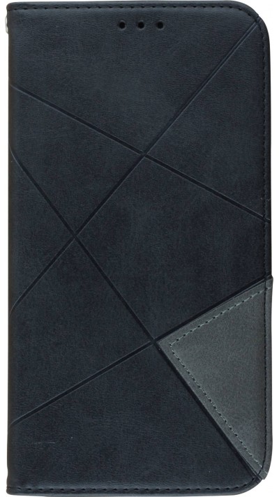 Hülle iPhone 14 Pro Max - Flip Geometrisch - Schwarz