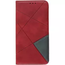 Hülle iPhone 16e - Flip Geometrisch - Rot