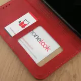 Hülle iPhone 16e - Flip Geometrisch - Rot