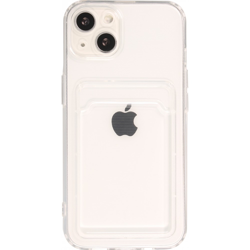 iPhone 11 Case Hülle - Gummi mit Kartenhalter - Transparent