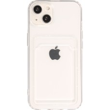 iPhone 11 Case Hülle - Gummi mit Kartenhalter - Transparent